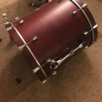 Orange County Drum & Percussion OCDP USA 6-piece drum kit 2002 Burgundy Satin image 17