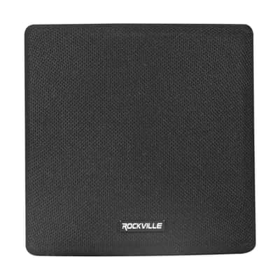 8 Rockville Cube 70v Black 3.5" Commercial Swivel Wall Mount Restaurant Speakers image 4