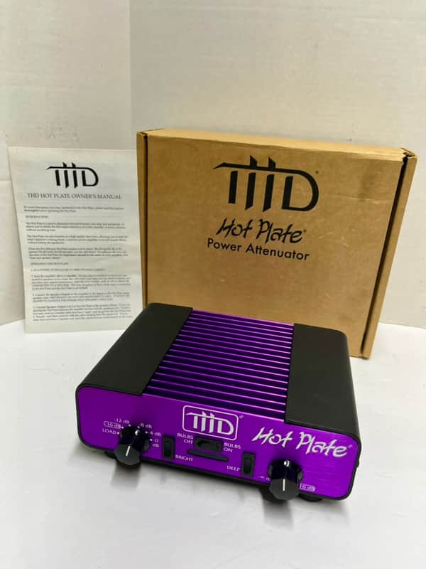 THD Hot Plate Power Reactive Attenuator 8 Ohm Purple Volume Control Load Box Amp Power Soak w Manual and Box image 1