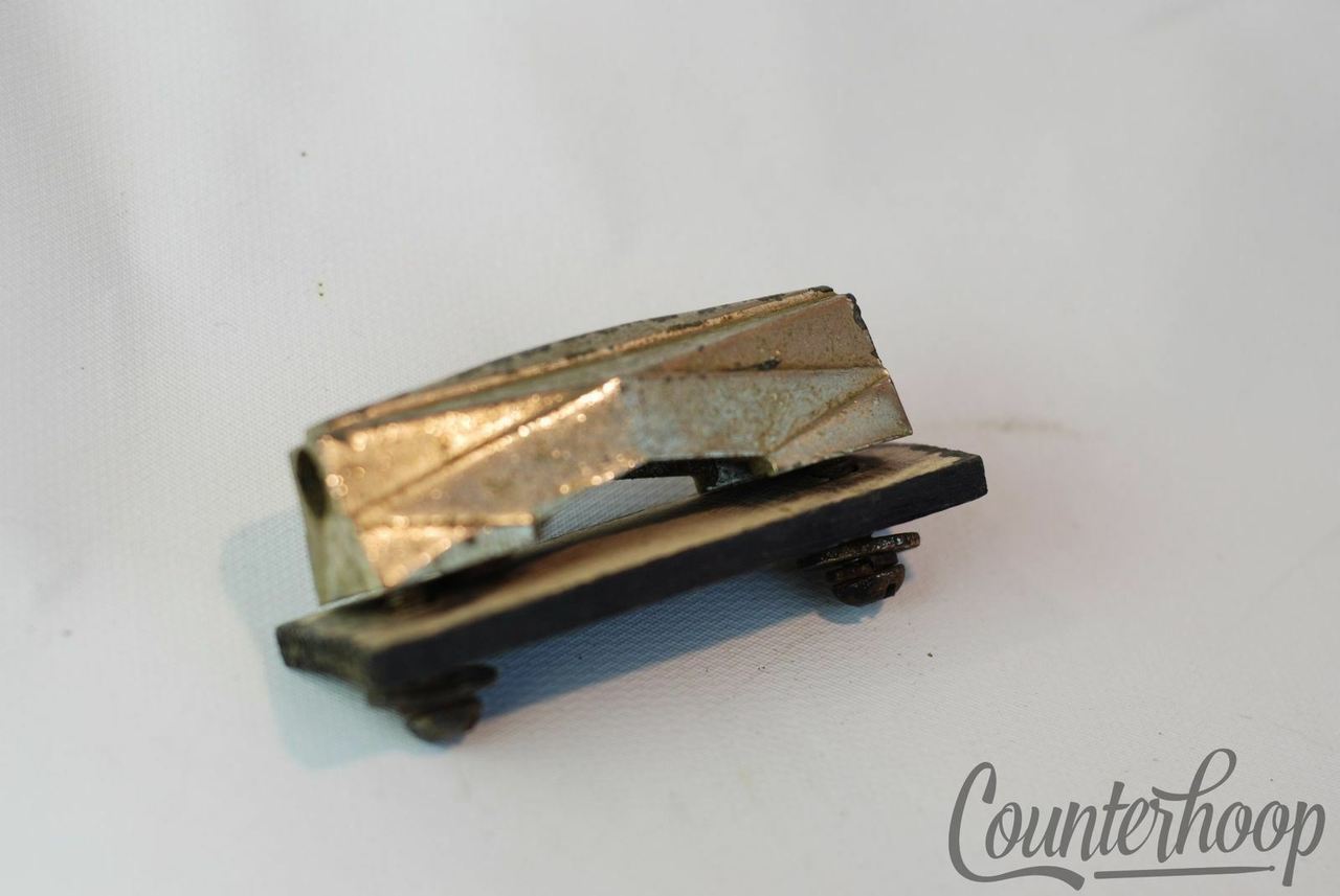 Gretsch Bass/Floor Tom Drum Broadkaster Rocket Lug Brass Inserts Vintage Nickel — main photograph