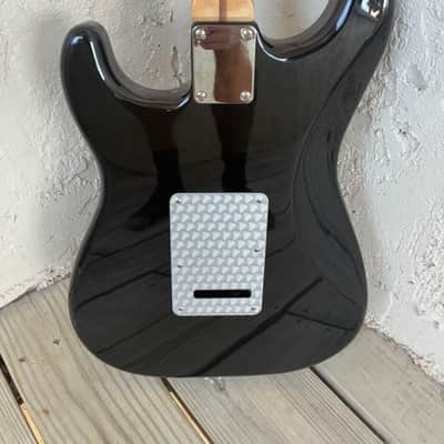 Fender  HSS Fat Strat limited edition black matching head stock Standard Stratocaster with Maple Fretboard image 7