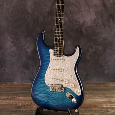 Fender ISHIBASHI FSR Made in Japan Hybrid II Stratocaster Rosewood Transparent Blue Burst (S/N:JD22020572) (10/27) image 3