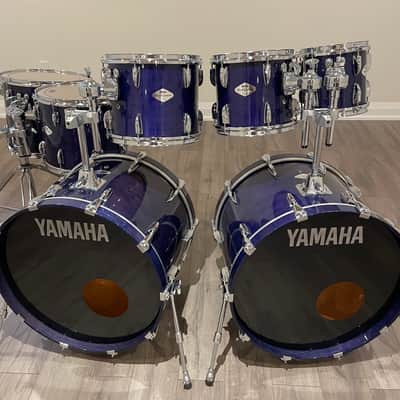 Yamaha Beech Custom Drums - Made in Japan - Blueberry image 2