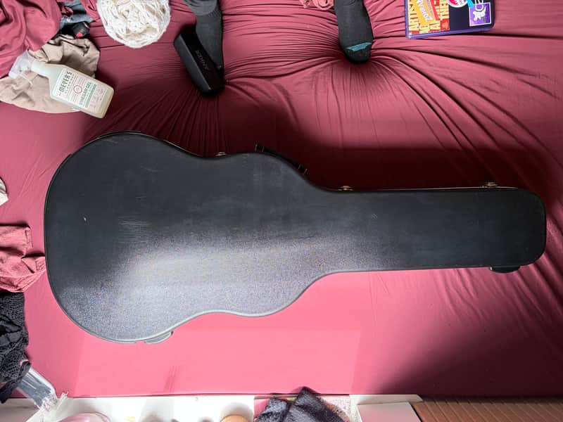 Road Runner RRMADN Molded Case Dreadnought Acoustic Hollowbody Semi-Hollow Electric Guitar image 1