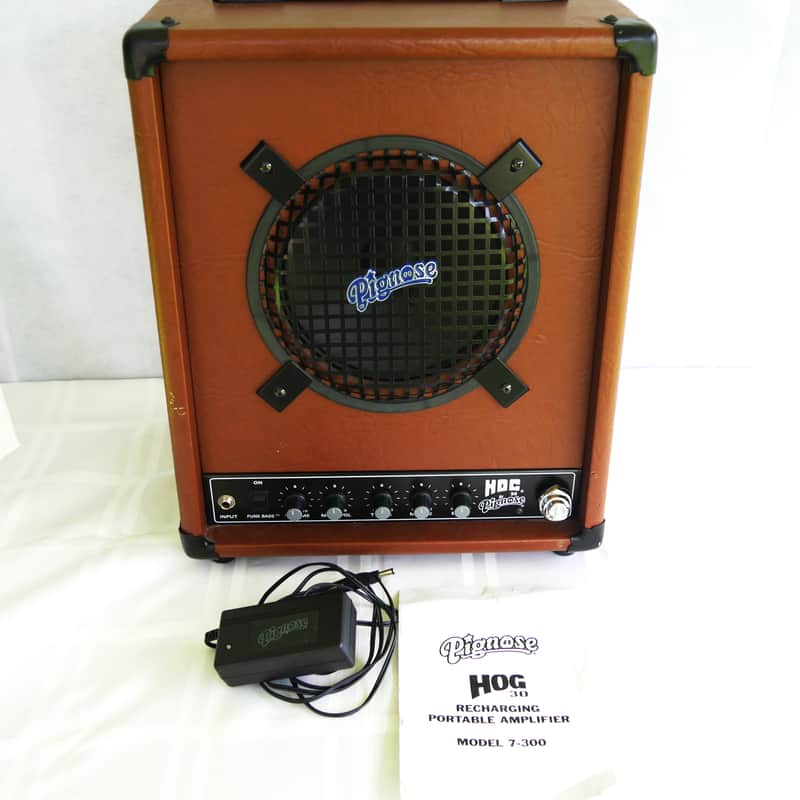 Pignose 7-300 Hog 30 Rechargable Portable 1x8 30w Guitar Amp 2010s - Brown image 1