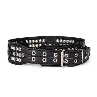 Al Bane For Leather - Rudy Sarzo's Madman Guitar Strap - 3" wide - Premium Black Leather image 6