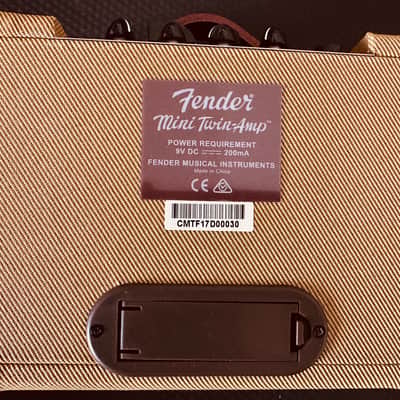 Fender Mini 57 Twin-Amp Early 2000’s - Tweed/Leather image 4