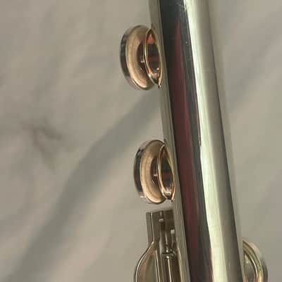 Gemeinhardt USA Pro 3SB solid silver B foot gizmo key JUST SERVICED image 14