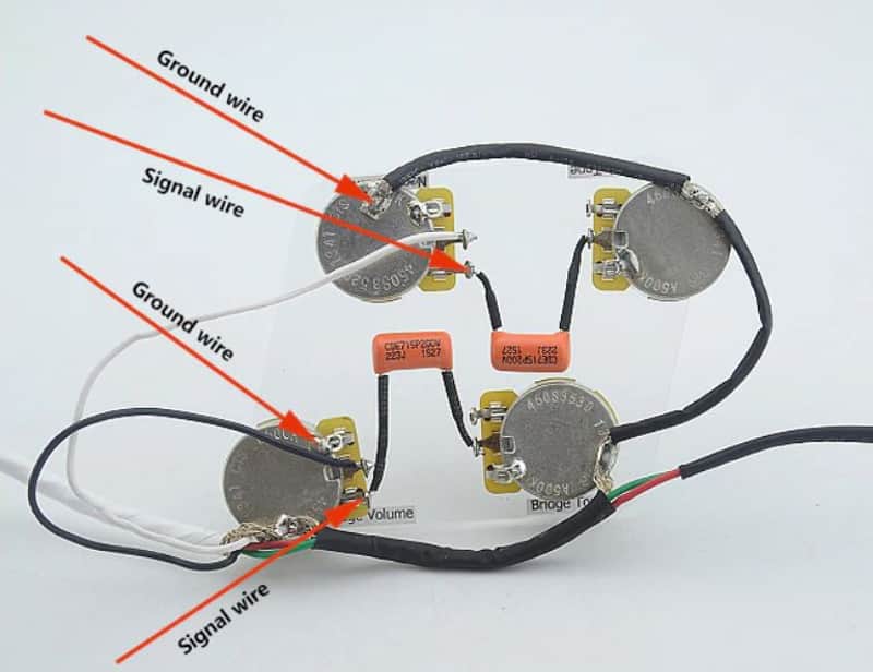 Full Alpha Size Potentiometers LES PAUL OR SG Guitar Wiring Harness Prewired KIT READY image 1