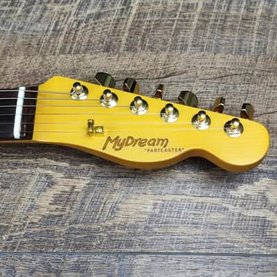 MyDream Partcaster Custom Built - Gold Telecaster Quarter Pound Quarter Sawn image 6