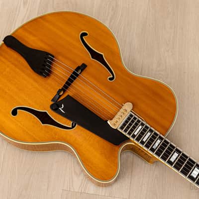 1991 Benedetto Manhattan Cutaway Archtop Electric Guitar Blonde, Near-Mint w/ DeArmond Rhythm Chief 1100, Case image 10