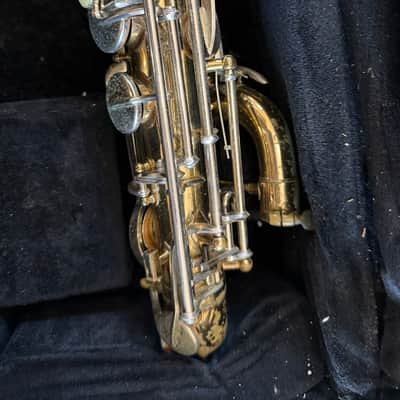 Selmer brand Baritone saxophone with case, USA image 5