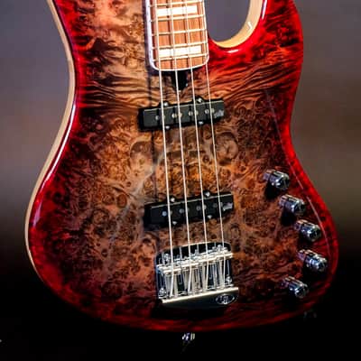 Mayones Jabba Custom EP 4 2024 - Charcoal to Red Burst image 2