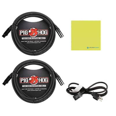 Allen & Heath AH-CQ20B Ultra-Compact 20in / 8out Digital Mixer Bundle w/ 2-Pack Pig Hog PHM15 Pig Hog 8mm Mic Cable, Power Cable and Liquid Audio Polishing Cloth image 5