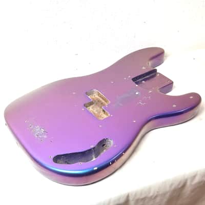 Fender Precision Bass Body Refin 1966 - Flip-Flop Blue/ Purple image 2
