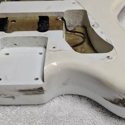 Authentic 1965 Fender JAZZMASTER Body with Vintage Parker BODY-GUARD Shield image 5