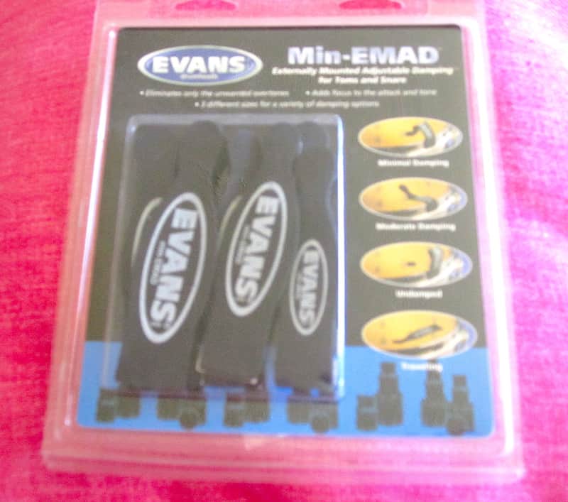 Evans Min-EMAD Dampener Damper Mute Muffles Pack - NOS image 1