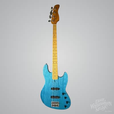 Sire Marcus Miller V6-4 String Bass Guitar, Maple Fingerboard, Ocean Turquoise Blue image 5