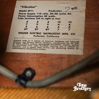 ALL ORIGINALl! 1958 Fender Vibrolux Tweed image 10