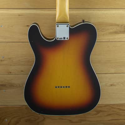Fender Custom Shop 60 Tele Custom Journeyman Relic Faded Aged 3 Tone Sunburst R141861 image 4