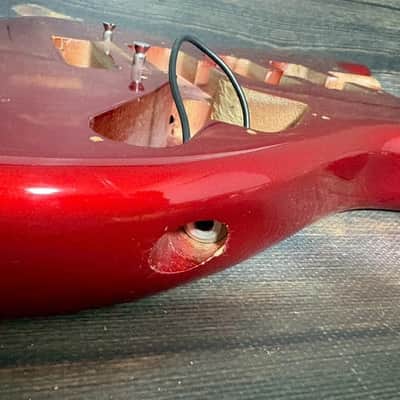 80s FERNANDES FST-80 Stratocaster Type Alder Body Candy Apple Red Made in Japan image 11