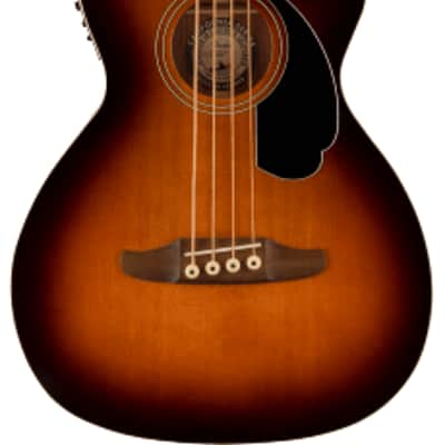 Fender Kingman Acoustic Electric Bass Guitar with Bag, Shaded Edge Burst Finish image 1