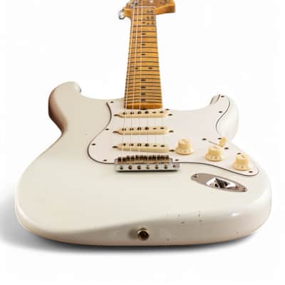 Fender Custom Shop 1969 Stratocaster Journeyman Faded Aged Olympic White image 11