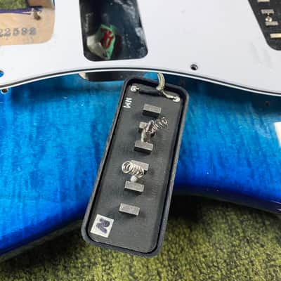 MINTY ! 2021 Fender Limited American Ultra Strat HSS - Denim Burst - GC Limited Edition - 8lbs - Lollar Upgraded P90 Pick-Ups image 12