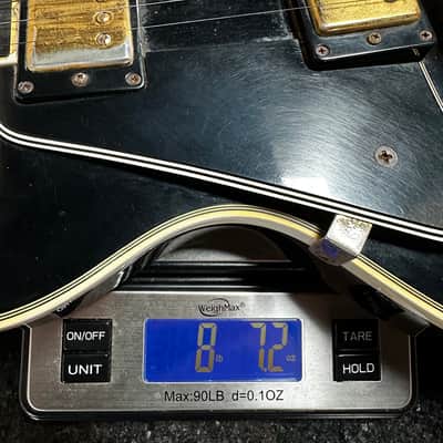 1980 Gibson Les Paul Custom Black Lefty / Left Handed - Great weight & monster tone image 8