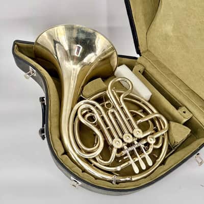 Conn 8D - F/Bb Double French Horn (Elkhart Era Circa 1966) - Nickel Silver - Fixed Bell - Unlacquered Finish - Serial #: H78969 (Pre-Owned) image 9