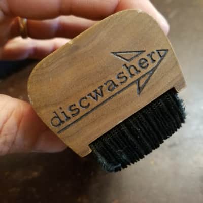 Discwasher Early Vinyl Record Cleaning Brush and fluid kit 1970s - Walnut image 5