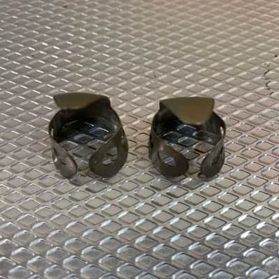 Dunlop Pat. Pend. .018 USA Finger Picks Nickel Patent Pending image 2