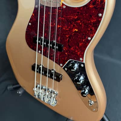 Fender American Professional Classic Jazz Bass 4-String Bass Guitar Faded Firemist Gold w/ Gig Bag image 7