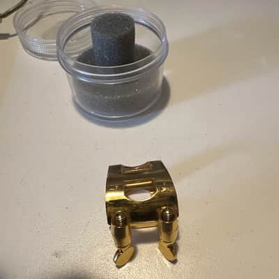 Woodstone ligature Tenor saxophone 2005 - Gold plated image 6