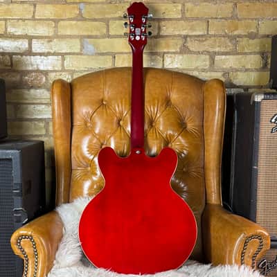 2011 Epiphone Dot LH/CH Left Handed Cherry Semi Hollowbody ES Electric Guitar W/ Hardshell Case! image 2