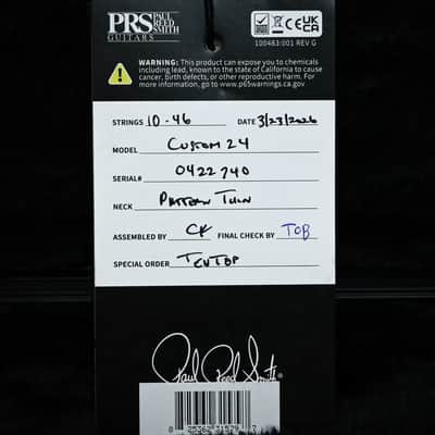 PRS Custom 24 w/ 10-Top & DMO Pickups- Custom Color 2026 (0422740) image 16