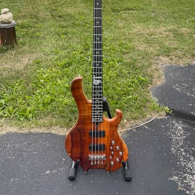 Maruszczyk PI Frog Wojtek Pilichowski Signature 4-String Bass (2023) - Koa w/gig bag image 1
