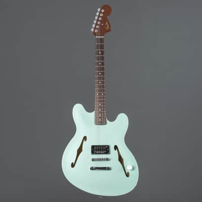 Fender Tom Delonge Starcaster Satin Surf Green - Electric Guitar image 2