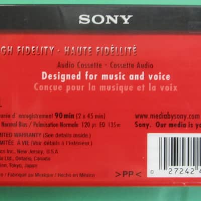 SONY HF C-90 90 Minute Cassette Audio Tape - 1 piece + $1 Ship image 2