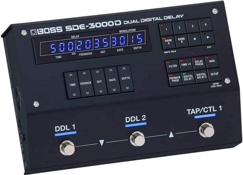Boss SDE-3000D Dual Digital Delay 2023 - Present - Black image 1