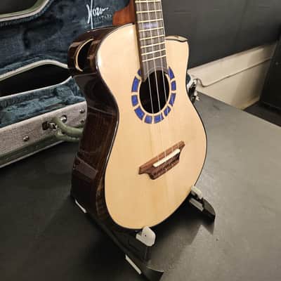 Hozen - Green Label Tenor Ukulele - German Spruce With Indian Rosewood w/ Case image 3