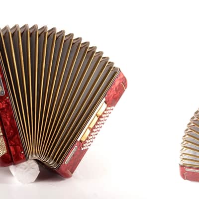 Rare Vintage Accordion Delicia Accord V 48 bass,8 registers (5+3)~Czech Republic - Video image 8