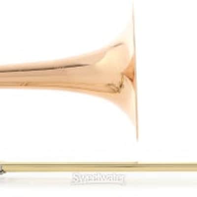 C.G. Conn 52H Intermediate Trombone - F Attachment - Rose Brass Bell - Clear Lacquer (CONN52Hd1) image 3