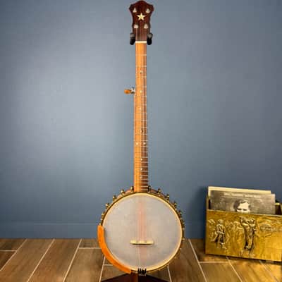 Starr Limited Edition 11" Cherry Rolled Brass Tone Ring 5-String Openback Banjo - Satin image 1