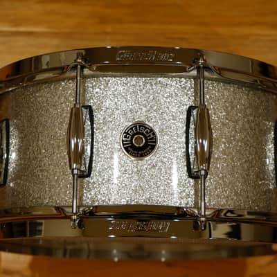 Gretsch GS651415 Brooklyn Series 6.5x14" Snare Drum in Silver Sparkle image 2
