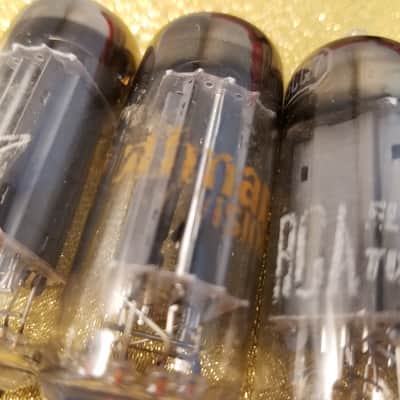 RCA ONE (1) 6CG7 tNOS AT1000 TESTED Balanced! PI Vacuum Tube T2 dual triode 1959-1962 image 3
