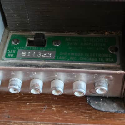 Sherwood S-1000II Mono Tube Integrated Amplifier 1950s 1960s image 8