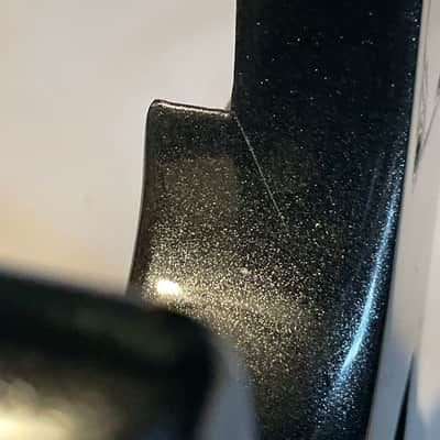 2020 Indonesian Kramer Nightswan Metallic Jet Black Guitar Body Floyd Ready 24.75" image 20