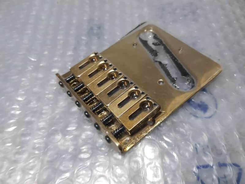 70's SOLID BRASS BRIDGE for TELECASTER - MORE SUSTAIN image 1
