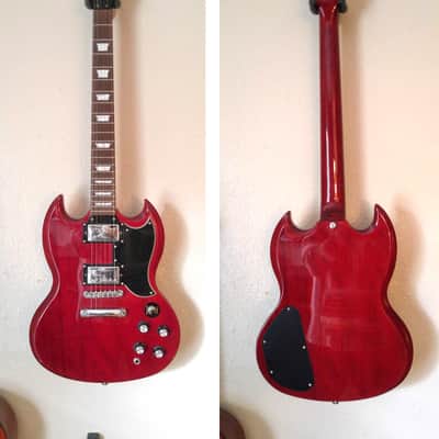 Epiphone SG, G-400 CH Transparent Cherry Gloss Red w/case image 4